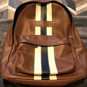 Coach Men’s Leather Backpack